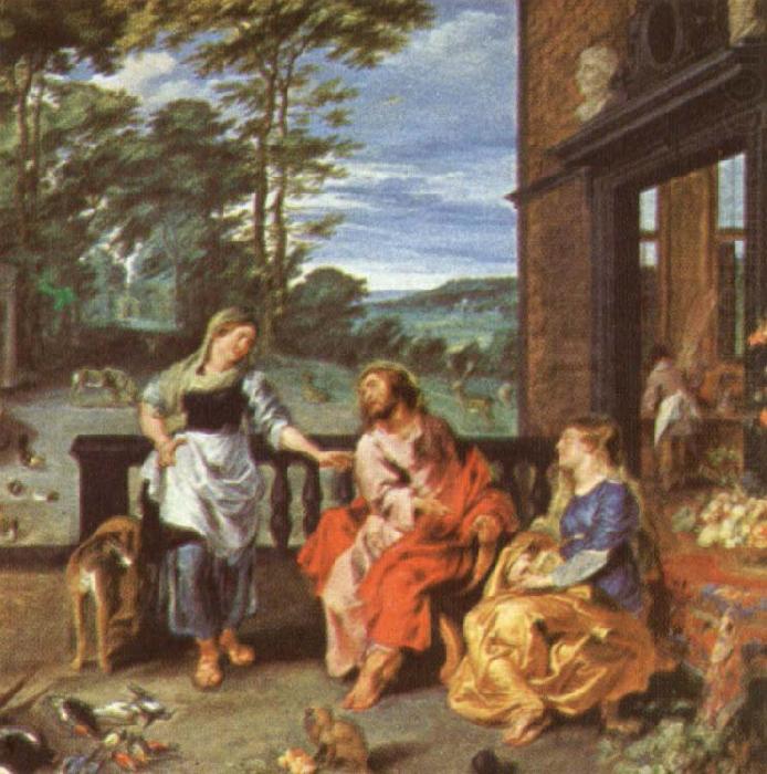 unknow artist Christ at the house of martha and mary china oil painting image